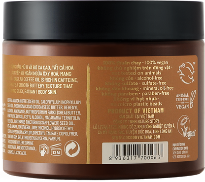 Coffee Body Lotion, 200ml - 100% Vegan Skincare