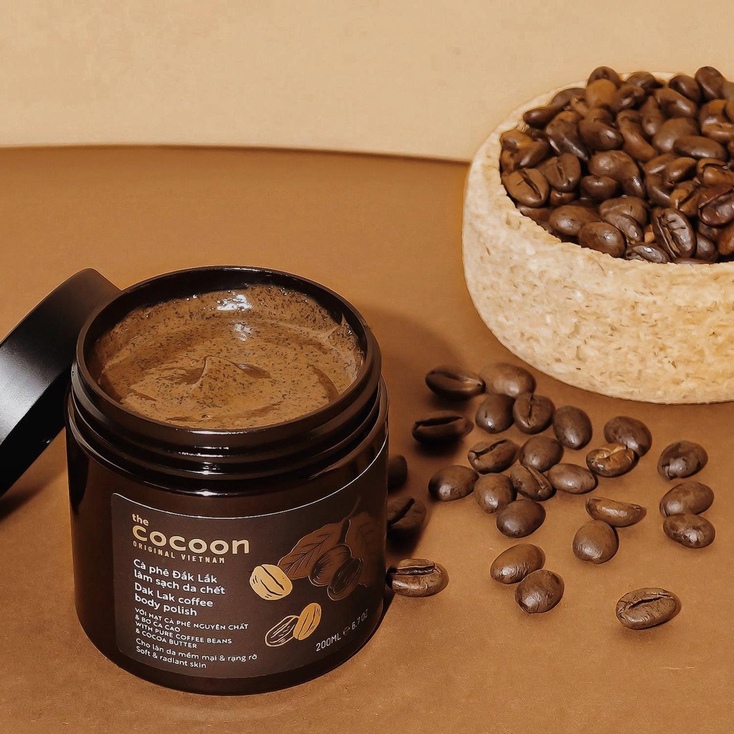 Coffee Body Scrub, 200ml- 100% Vegan Skincare