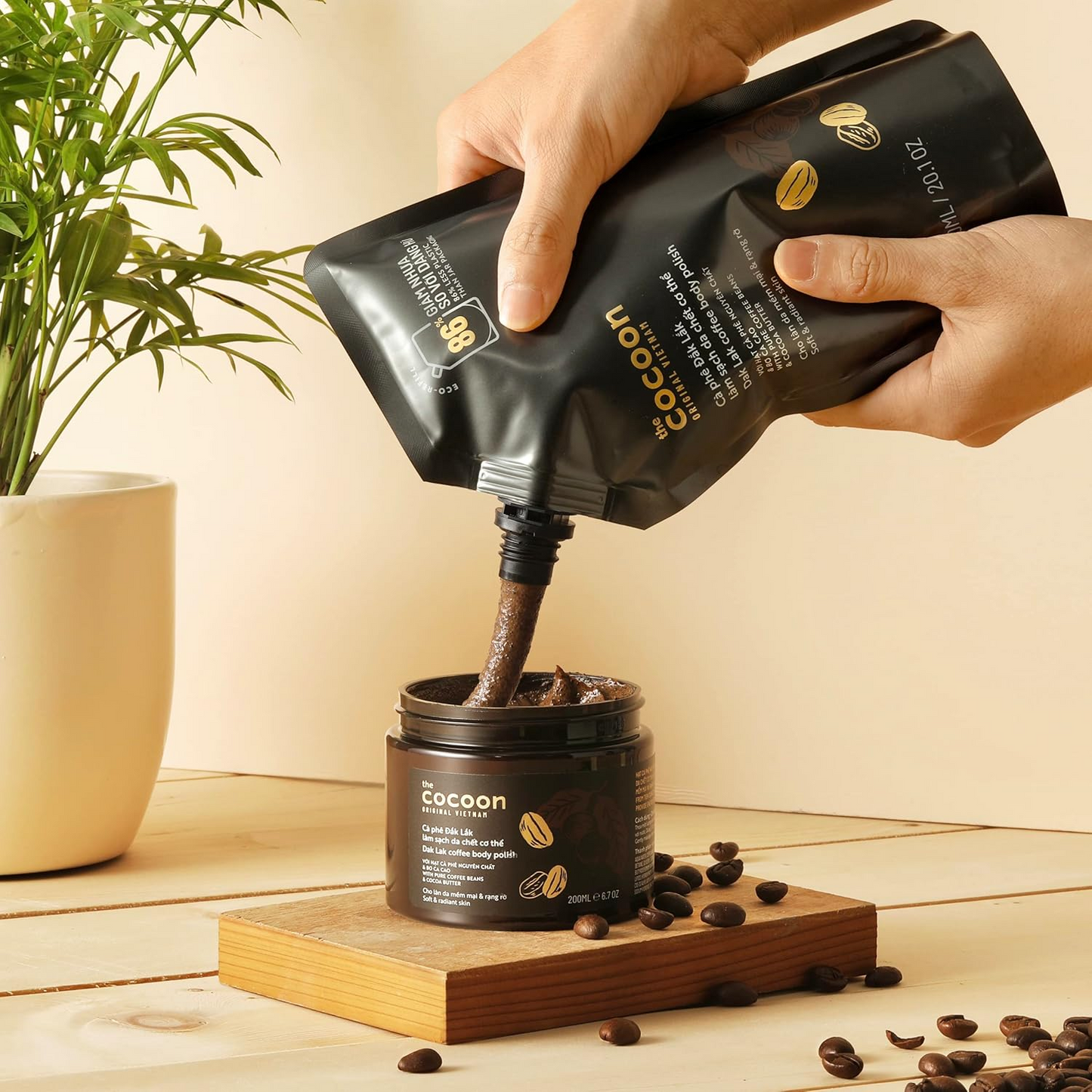Coffee Body Scrub, 600ml- 100% Vegan Skincare